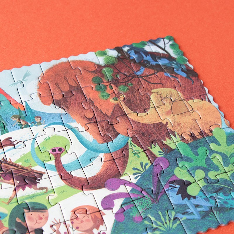 Prehistoric puzzle in pocket format